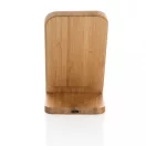 Incarcator wireless 5W, Everestus, 18SEP3583, 8.2x7.1x11.7 cm, Bambus, TPE, Maro