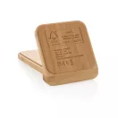 Incarcator wireless 5W, Everestus, 18SEP3583, 8.2x7.1x11.7 cm, Bambus, TPE, Maro