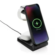   Incarcator wireless 15W 3-in-1, Urban Vitamin, 42FEB231671, 7x12.4x13.1 cm, ABS, Negru