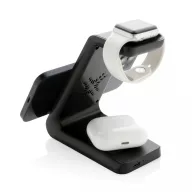   Incarcator wireless 15W 3-in-1, Urban Vitamin, 42FEB231671, 7x12.4x13.1 cm, ABS, Negru