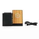 Incarcator wireless 10W FSC si RCS, XD, 42FEB231652, 15x7.2x11.2 cm, ABS, Bambus, Negru