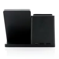   Incarcator wireless 10W FSC si RCS, XD, 42FEB231652, 15x7.2x11.2 cm, ABS, Bambus, Negru