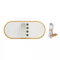   Incarcator wireless 10W FSC si RCS, XD, 42FEB231654, 22.1x9.5x4.2 cm, Bambus, ABS, Alb