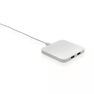   Incarcator wireless 10W cu porturi usb, XD, 42FEB231661, 8.5x0.8x8.5 cm, ABS, Alb
