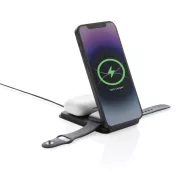   Incarcator wireless magnetic 15 W, 2401E16410, Swiss Peak, 7x12.5x1.3 cm, Poliuretan, Negru