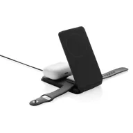   Incarcator wireless magnetic 15 W, 2401E16410, Swiss Peak, 7x12.5x1.3 cm, Poliuretan, Negru