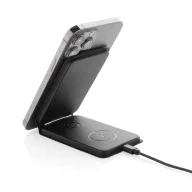   Incarcator wireless magnetic 15 W, 2401E16410, Swiss Peak, 7x12.5x1.3 cm, Poliuretan, Negru