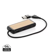   Hub usb, 2410E22353, Everestus, 10 x 3.3 x 1.3 cm, ABS, Negru