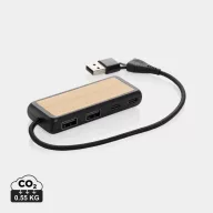   Hub usb, 2410E22353, Everestus, 10 x 3.3 x 1.3 cm, ABS, Negru