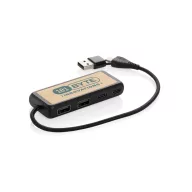   Hub usb, 2410E22353, Everestus, 10 x 3.3 x 1.3 cm, ABS, Negru