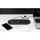 Encore 10W wireless charging valet tray, black ABS black