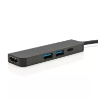 Hub usb 2401E16416, XD, 9.6x2.8x1 cm, Aluminiu, Gri