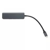 Hub usb 2401E16416, XD, 9.6x2.8x1 cm, Aluminiu, Gri