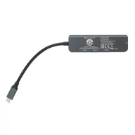 Hub usb 2401E16416, XD, 9.6x2.8x1 cm, Aluminiu, Gri