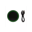 Incarcator wireless 10W, Everestus, 21AUG199, Plastic, 0.7xØ 10.1 cm, Negru