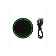   Incarcator wireless 10W, Everestus, 21AUG199, Plastic, 0.7xØ 10.1 cm, Negru