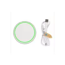 Incarcator wireless 10W, Everestus, 18SEP3598, 0.7x Ø10.1 cm, ABS, Alb