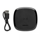 Incarcator wireless 10W, Philips, 21OCT1160, 9 x 9 x 1.1 cm, ABS, Negru
