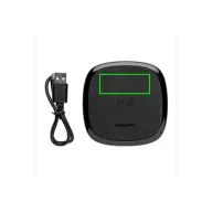   Incarcator wireless 10W, Philips, 21OCT1160, 9 x 9 x 1.1 cm, ABS, Negru