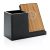 Ontario 5W wireless charger with pen holder, black Bamboo black