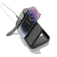   Incarcator wireless 15W, 2502E15860, Swiss Peak, 20 x 12 x 3 cm, Poliester, Negru