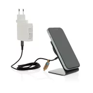   Incarcator wireless magnetic 15 W, 2509E17320, XD, 6.9x7.8x10.4 cm, Aluminiu, ABS, Gri