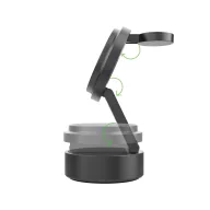   Incarcator wireless, XD, 2610E18909, 25 W, 6.8x6.8x4.6 cm, Aluminiu, Policarbonat, Gri