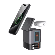   Incarcator wireless 105 W, 2509E17327, Urban Vitamin, 6.5x6.5x10 cm, Policarbonat, Gri
