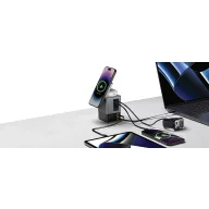   Incarcator wireless 105 W, 2509E17327, Urban Vitamin, 6.5x6.5x10 cm, Policarbonat, Gri