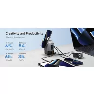   Incarcator wireless 105 W, 2509E17327, Urban Vitamin, 6.5x6.5x10 cm, Policarbonat, Gri