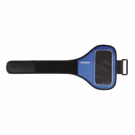   Suport de mana pentru telefon, cu buzunar de chei, Everestus, UL01, neopren, pu, albastru