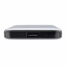 5.000 mAh Pocket Powerbank with integrated cables, black ABS black