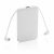5.000 mAh Pocket Powerbank with integrated cables, white ABS white