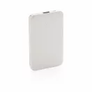 5.000 mAh Pocket Powerbank with integrated cables, white ABS white
