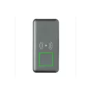10.000 mAh Fast Charging 10W Wireless Powerbank with PD, gre ABS grey