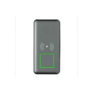   10.000 mAh Fast Charging 10W Wireless Powerbank with PD, gre ABS grey