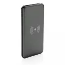 10.000 mAh Fast Charging 10W Wireless Powerbank with PD, gre ABS grey