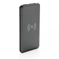   10.000 mAh Fast Charging 10W Wireless Powerbank with PD, gre ABS grey