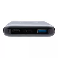   10.000 mAh Fast Charging 10W Wireless Powerbank with PD, gre ABS grey