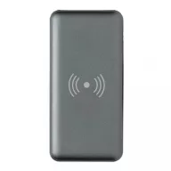   10.000 mAh Fast Charging 10W Wireless Powerbank with PD, gre ABS grey