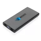 Powerbank, 21MAR1534, 10000 mAh, 14.6x6.6x1.6 cm, Everestus, Aluminiu, ABS, Negru