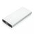 Powerbank, 21MAR1535, 10000 mAh, 14.6x6.6x1.6 cm, Everestus, Aluminiu, ABS, Argintiu