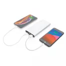 Powerbank, 21MAR1535, 10000 mAh, 14.6x6.6x1.6 cm, Everestus, Aluminiu, ABS, Argintiu