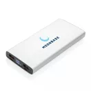 Powerbank, 21MAR1535, 10000 mAh, 14.6x6.6x1.6 cm, Everestus, Aluminiu, ABS, Argintiu