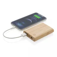   Powerbank, Everestus, 18SEP2820, 5000 mAh, 9.6x1.6x7 cm, Bambus, TPE, Maro
