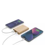   Powerbank, Everestus, 18SEP2820, 5000 mAh, 9.6x1.6x7 cm, Bambus, TPE, Maro