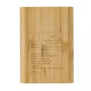 Powerbank, Everestus, 18SEP2820, 5000 mAh, 9.6x1.6x7 cm, Bambus, TPE, Maro