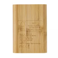   Powerbank, Everestus, 18SEP2820, 5000 mAh, 9.6x1.6x7 cm, Bambus, TPE, Maro