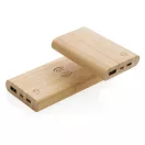 Powerbank, Everestus, 18SEP2820, 5000 mAh, 9.6x1.6x7 cm, Bambus, TPE, Maro