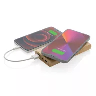   Powerbank, Everestus, 18SEP2821, 8000 mAh, 6.8x1.9x14.7 cm, Bambus, Maro